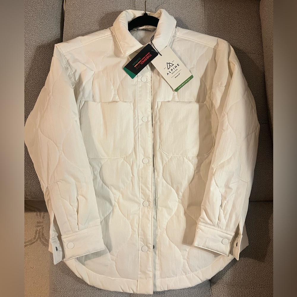 Alpine Design Off-White Women's Puffer Jacket